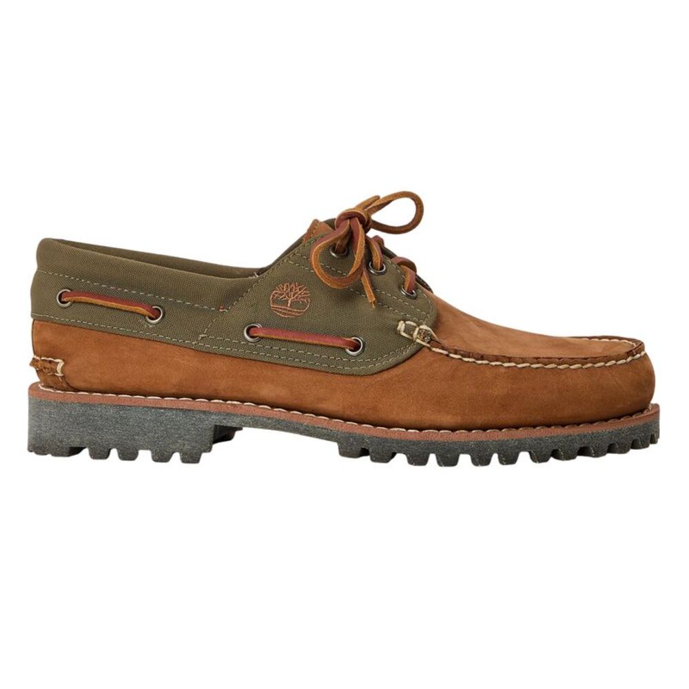 Timberland Mens Authentic Leather Boat Shoes / Medium Brown